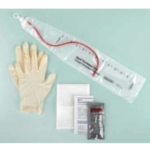 KITS/TRAYS URETHRAL CATHETERS DISP ST INTERMITTENT RED RUBBER LATEX COUDE TOUCHLESS PLUS 14FR 16IN BARDIA (50/CS) [BU4A7044]