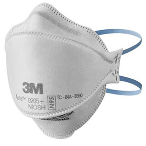 MASKS N95 PARTICULATE RESPIRATOR & NIOSH CERTIFIED WHITE 3M AURA (440/CS) [3M9205]
