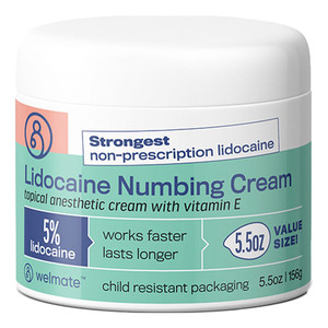 ANALGESICS PAIN RELIEF LIDOCAINE CREAM 5% MAX STRENGTH 5.5OZ JAR COMPARE TO ASPERCREME (EA) [PH583V]