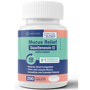 GUAIFENESIN EXPECTORANT 1200MG TABLETS EXT RELEASE COMPARE TO BI-LAYER MUCINEX ER (100/BTL) [PH164M]