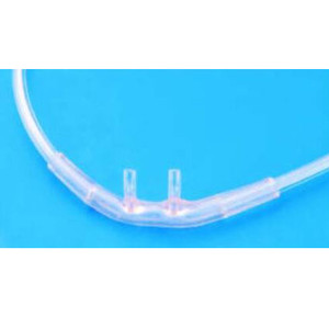 CANNULAS OXYGEN NASAL STANDARD TIP PEDIATRIC CLEAR CRIMP RESIST W/7FT TUBING AIRLIFE (50/CS) [304-002692]