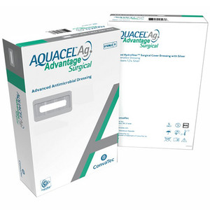 DRESSINGS HYDROFIBER ANTIMICROBIAL W/SILVER NON-ADH LF ST 3.5IN X 14IN AQUACEL AG ADVANTAGE (10/BX 10BX/CS) [CVT4226-07]