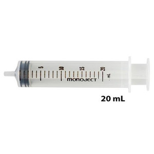 SYRINGES ONLY DISP ST LUER LOCK TIP 20CC MONOJECT (40/BX 4BX/CS) [150-1182000777]