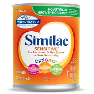 NUTRITIONALS SIMILAC SENSITIVE UNFLAVORED 13OZ LIQUID CONCENTRATE (6/CS) [154-57535]
