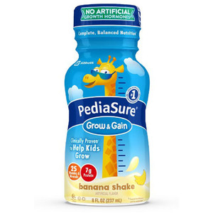 NUTRITIONALS PEDIASURE F/CHILD 8OZ BTL BANANA CREAM GROW & GAIN RETAIL PACK (6/PK 4PK/CS) [154-58052]