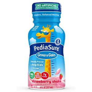 NUTRITIONALS PEDIASURE F/CHILD 8OZ BTL STRAW GROW & GAIN RETAIL PACK (6/PK 4PK/CS) [154-58055]