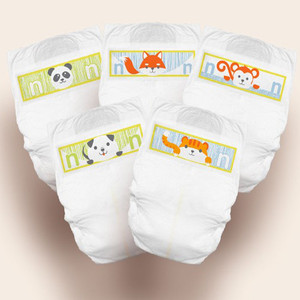 BRIEFS DIAPERS BABY DISP JUMBO UNISEX SIZE 0 FITS UP TO 10LBS ANIMAL PRINT CUTIES MADE USA (25/PK 8PK/CS) [009-CDB000]