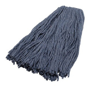 MOPS HEADS CUT END BLENDED 4PLY BLUE W/WHITE TAPE PERFORMANCE PLUS (12/CS) [P24013]