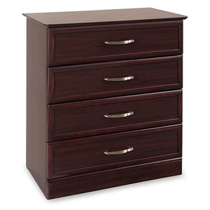 DRESSER 4 DRAWER 30IN X 16IN X 34IN CHEST MAPLE, MAHOGANY OR AMBER CHERRY (EA) [630-HC-CH4D]