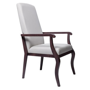 DINING ROOM CHAIR 24IN X 31IN X 44IN 500LB CAP ALUMINUM WOOD GRAIN FINISH GREY OR BEIGE (EA) [630-RCA4175]