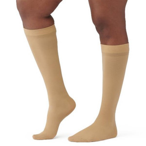 STOCKINGS COMPRESSION KNEE HIGH CLOSED TOE 8-15MMHG SIZE D XLG TAN CURAD (EA) [122-1712DTH]