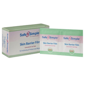 OSTOMY BARRIER WIPES ADHESIVE REMOVER W/ALCOHOL SAFE N' SIMPLE (50/BX 36BX/CS) [SNS81850]