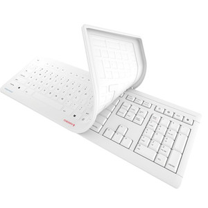 KEYBOARDS WIRELESS WATERPROOF SILICONE COVER WHITE (EA) [600-CHE-JK8552US0]