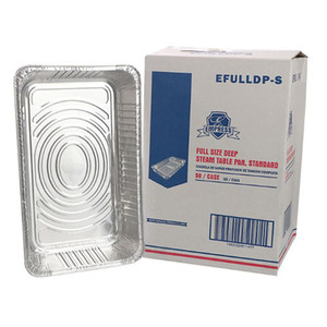 STEAM TABLE PANS FULL SIZE DEEP 20.75IN X 12.87IN X 3.19IN EMPRESS (50/CS) [500-FPAN]