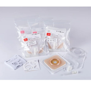 OSTOMY KIT SURGICAL POST-OP DRAIN PCH 2PC 2 1/4IN W/DURAHESIVE & ACCORDIAN FLANGE TRANS NATURA (5/BX 6BX/CS) [CVT4235-53]
