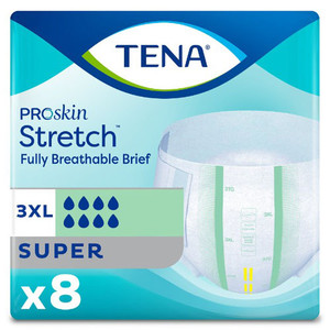 BRIEFS DIAPERS ADULT STRETCH MOD ABS DISP LF 69-96IN 3XL TENA (8/PK 4PK/CA) [250-61391]