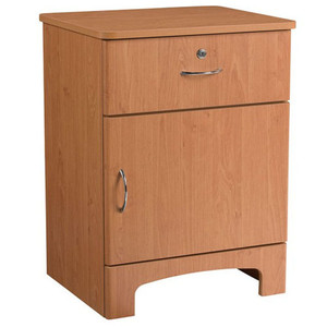 CABINET BEDSIDE 1 DOOR/1 DRAWER 29.5IN X 21IN X 18IN FIG MAHOGANY FINISH (EA) [500-BSC1-FM]