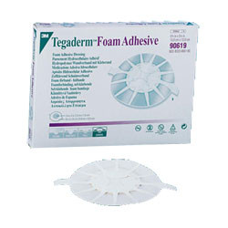DRESSINGS FOAM HYDROPHILIC ADH BORDER WTRPRF LF ST 5.5IN X 5.5IN HEEL TEGADERM (5/BX 4BX/CS) [3M90619]