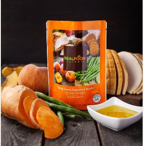 NUTRITIONALS REAL FOOD BLENDS 9.4OZ PKT TURKEY SWEET POTATOES & PEACHES (12PKT/CS) [799-78185]