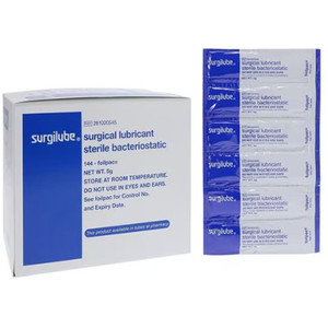 JELLY LUBRICATING ST 0.18OZ / 5GM PKTS SURGILUBE (144PKT/BX 6BX/CS) [065-20545]