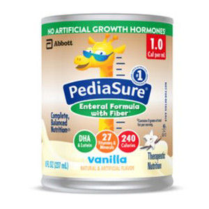 NUTRITIONALS PEDIASURE 1.0 CAL W/FIBER F/CHILD 8OZ CAN VAN (24/CS) [154-67403]