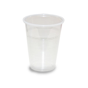 CUPS DRINKING PLASTIC DISP RIBBED 9OZ TRANS HVY WT RELIANT (100/SL 25SL/CS 2500/CS) [500-PLC9]