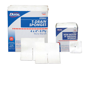 DRESSINGS DRAIN SPONGES IV/TRACH 6PLY ST 2IN X 2IN COMPLIANCE SOLN (2/PK 35PK/BX 20BX/CS) [500-T050]