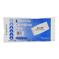 DRESSINGS ABD PADS ST 8IN X 10IN (1EA/PK 20/BX 16BX/CS) [500-AP810S]