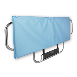 BEDS RAILS PADS HALF VINYL VELCRO 34IN X 11IN X 1IN BLUE COMPLIANCE SOLN (PR) [600-BRP1134-PR]