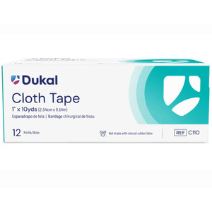 TAPES SURGICAL CLOTH/SILK LF NS 1IN X 10YD (12RL/BX 12BX/CS) [600-CT01]