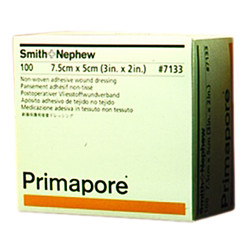 DRESSINGS FILM TRANS PADS ADH BORDER LF ST 2IN X 3IN PRIMAPORE ISLAND (100/BX 1BX/CS) [SN7133]