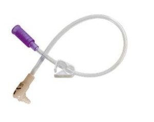 ENTERAL G-TUBE EXT SET BOLUS RT ANGLE CONNECTOR 12IN PURPLE ENFIT AMT MINI ONE (10/BX) [412-8-1221-ISOSAF]