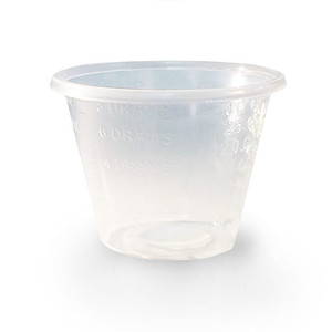 CUPS MEDICINE PLASTIC DISP 1OZ CLEAR W/RIM PP RELIANT (100/SL 50SL/CS 5000/CS) [500-MC5000]