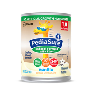 NUTRITIONALS PEDIASURE ENTERAL FORMULA 1.0 CAL W/FIBER F/CHILD 1000ML BTL VAN (8/CS) [154-67405]