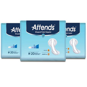 PADS INSERT SHAPED SUPER ABS DISP LF 13IN X 24.5IN YELLOW ATTENDS MADE USA (20/PK 4PK/CS) [338-SPDPA-PK]