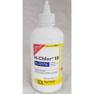 CLEANSERS SODIUM HYPOCHLORITE 16OZ QUARTER STRENGTH H-CHLOR 12 (12/CS) [PH244-EA]