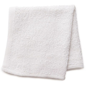 WASHCLOTHS 10S 100%C 12IN X 12IN 0.75LB WHITE STANDARD (100DZ/CS) [600-WCV1212-0.75]