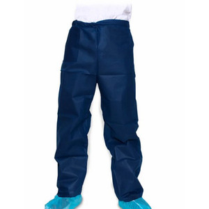 SCRUBS DISP PANTS SM FLUID RESISTANT DRAWSTRING DARK BLUE DUKAL (10/BG 5BG/CS) [060-380S]