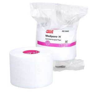 TAPES SURGICAL CLOTH/SILK LF NS 2IN X 10YD MEDIPORE H (12/CS) [3M2862-EA]