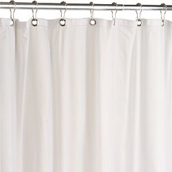 *DISC* CURTAINS SHOWER VINYL WHITE 72IN X 72IN STANDARD (DZ) [PMC-SCV7272-W]