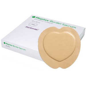 DRESSINGS FOAM SILICONE SELF-ADH BORDER LF ST 6.3IN X 7.9IN SACRAL MEPILEX (10/BX 5BX/CS) [MOL282055-EA]