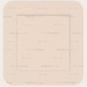 DRESSINGS FOAM SILICONE SELF-ADH BORDER LF ST 4IN X 4IN MEPILEX BORDER FLEX LITE (5/BX 10BX/CS) [MOL581300-EA]