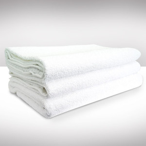 TOWELS HAND 16S 86/14 16IN X 30IN 4.5LB W/CAM WHITE PREMIUM (12DZ/CS) [600-HTP1630-4.5]