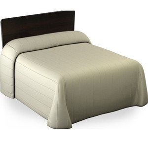 BLANKETS BEDSPREADS FITTED QUILTED POLY COTTON 71IN X 102IN 5OZ SOLID TAN MARTEX (EA) [600-BQ81310TN]