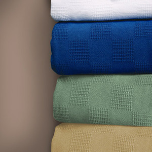 BLANKETS THERMAL SNAG-FREE 66IN X 90IN 2.5LB 100%C STANDARD WHITE LEXINGTON (50/CS) [600-BT6690W]