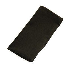 NAPKINS LINEN POLY SPUN 20IN X 20IN BLACK (12DZ/CS) [PMV-LNP2020-BLK]