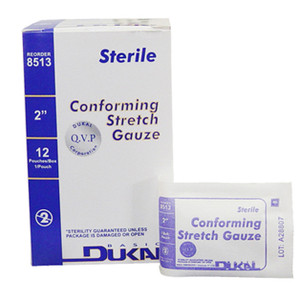 BANDAGES GAUZE ROLLS STRETCH LF ST 2IN X 4.1YD DUKAL (12/BX 8BX/CS) [500-GR2S-EA]