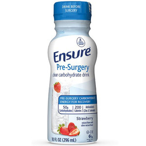 NUTRITIONALS ENSURE PRE-SURGERY CARBOHYDRATE DRINK STRAW 10OZ BTL 12/CS) [154-65044]