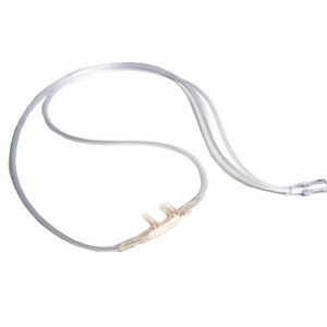 CANNULAS OXYGEN NASAL CURVED SOFT TIP ADULT CLEAR CRIMP RESIST W/7FT TUBING HIGH FLOW LF SUNMED (25/CS) [157-16SOFT-HF-7-25-EA]