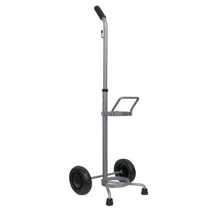 OXYGEN TANK CYLINDER ACCESSORIES CARTS E WHEELED GREY (4/CS) [500-CC01E-BK]